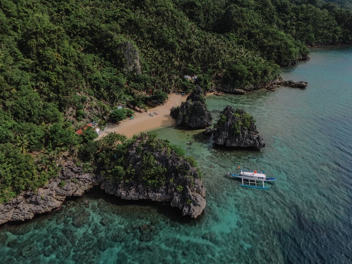 Aerial view of Calatrava, Romblon