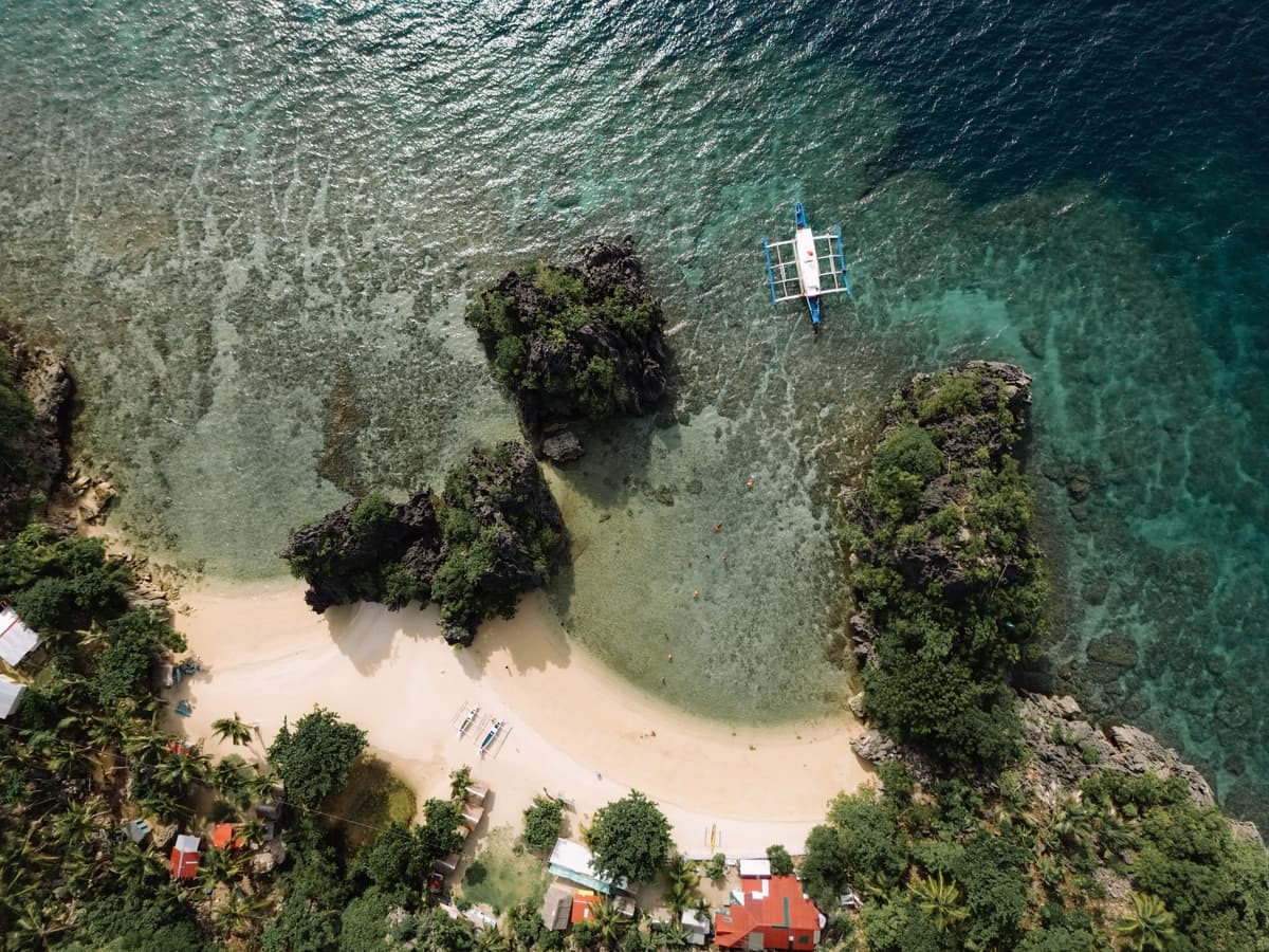 Aerial view of Calatrava, Romblon