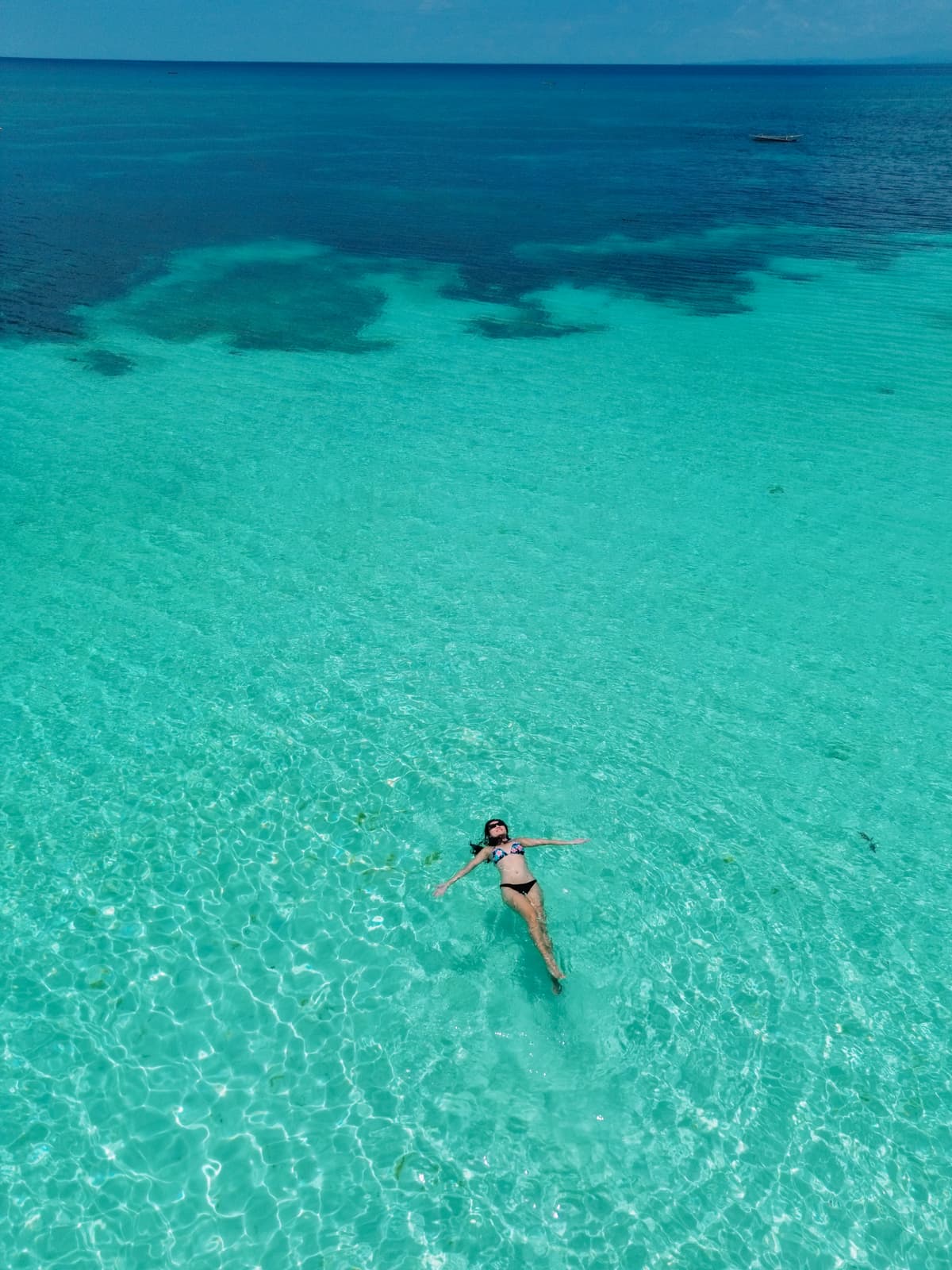 Aerial view of Carabao Island, Romblon