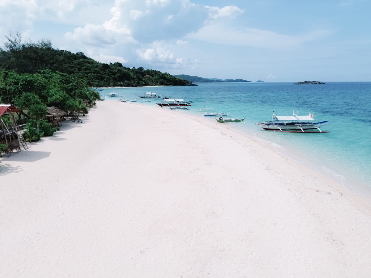 Aerial view of Carabao Island, Romblon
