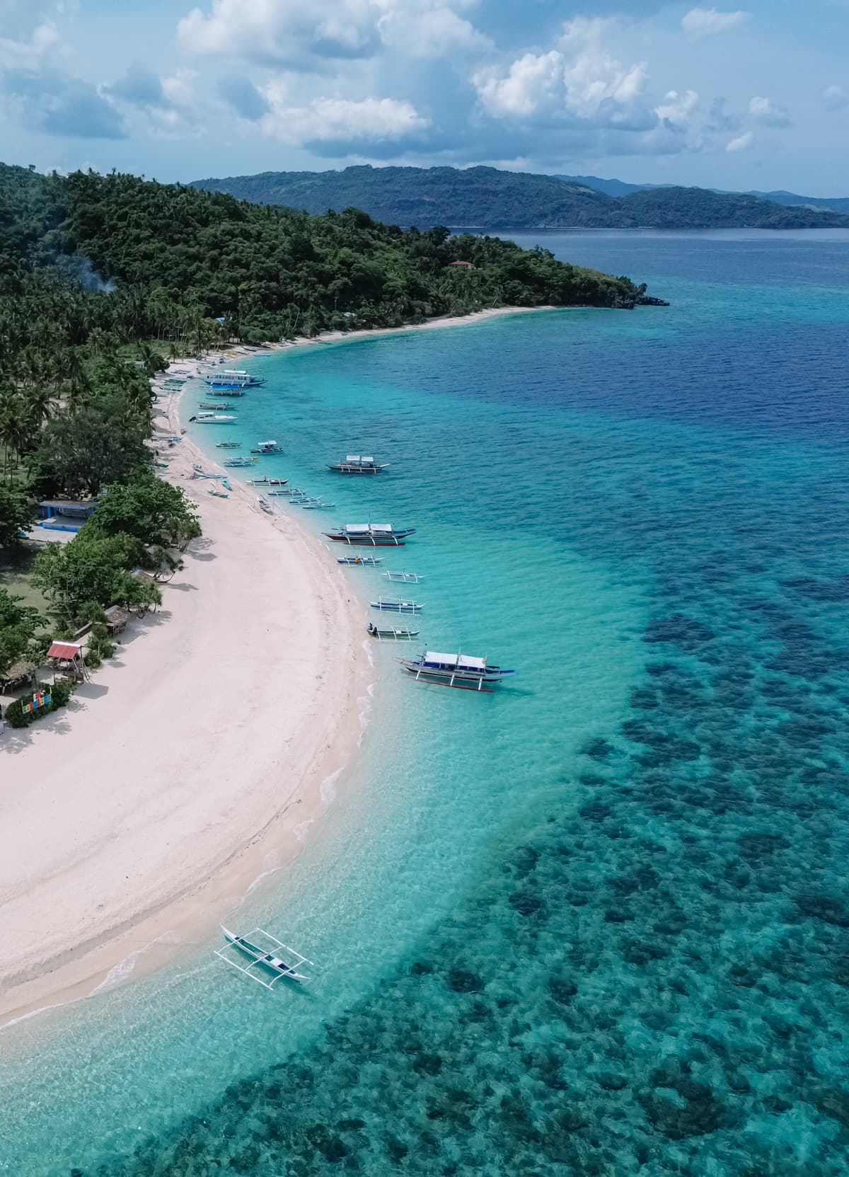 Aerial view of Carabao Island, Romblon