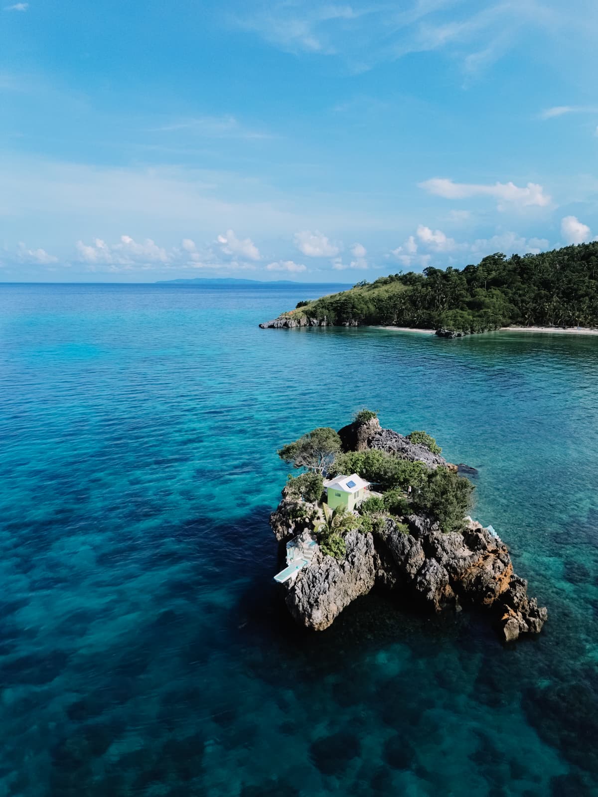 Aerial view of Cobrador Island, Romblon