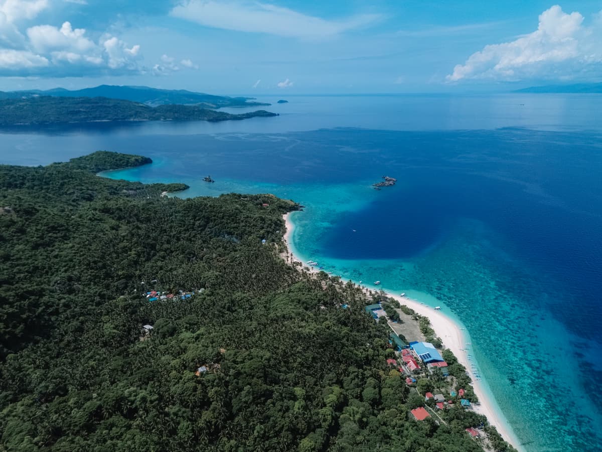 Aerial view of Romblon Island, Romblon