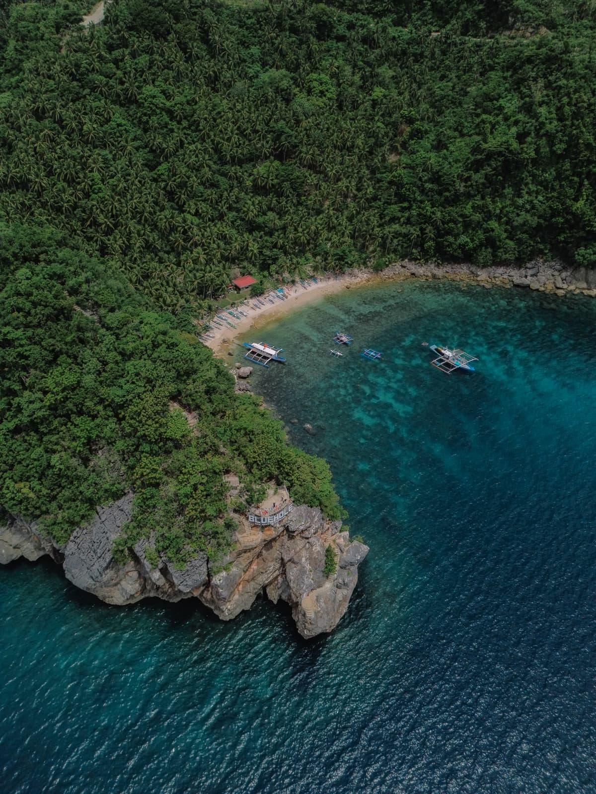 Aerial view of San Agustin, Romblon
