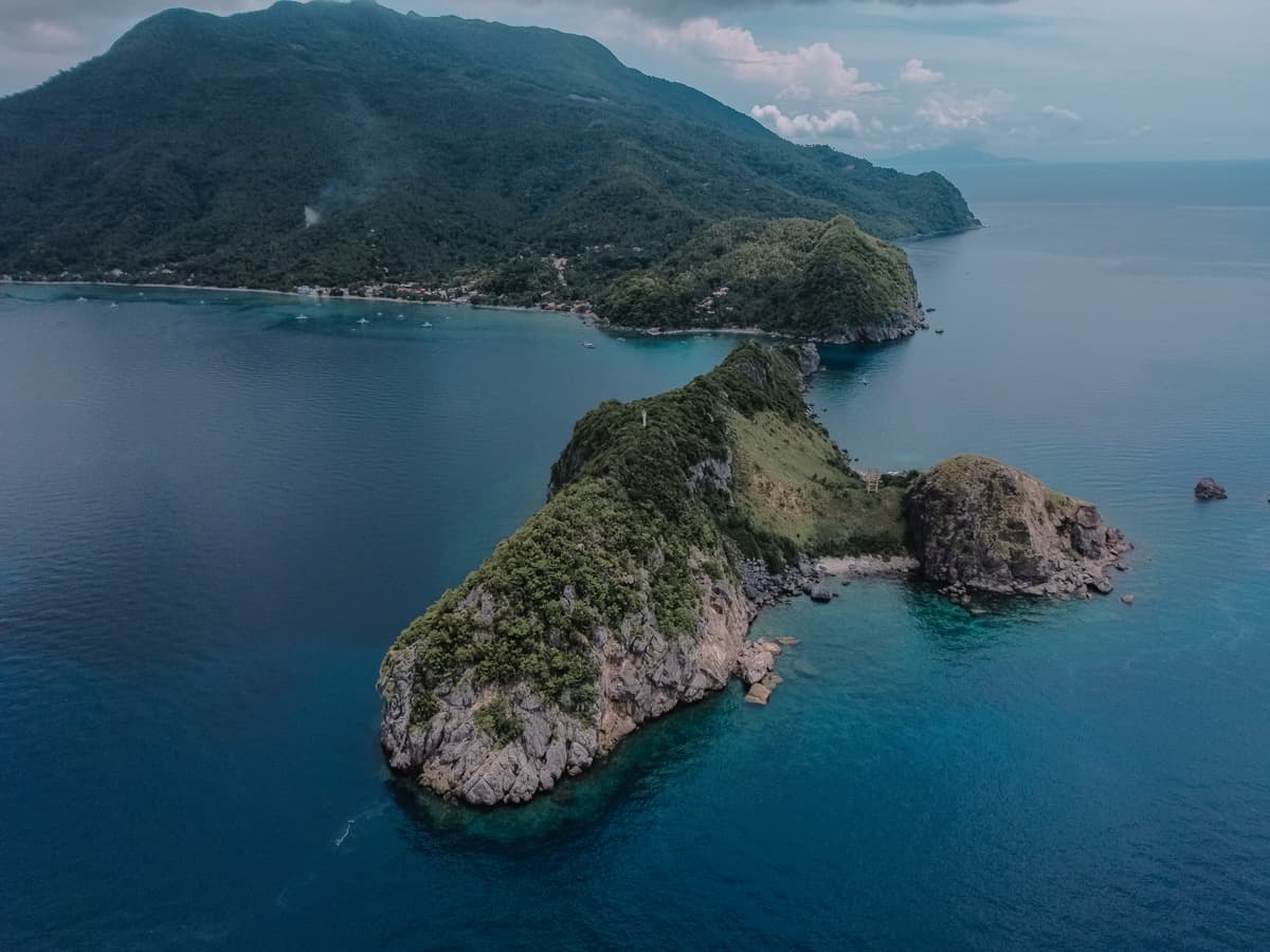 Aerial view of San Agustin, Romblon